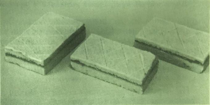 Tortas "Leningrado miltinio cukraus." Nuotrauka iš knygos "gamyba kepinių ir pyragaičių gamyba," 1976 