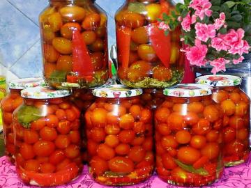 Pomidorai su garstyčių žiemą