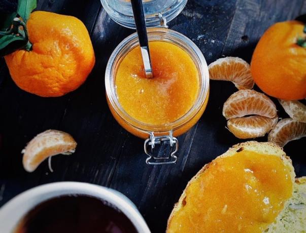 Tangerine uogiene, paprastas receptas.