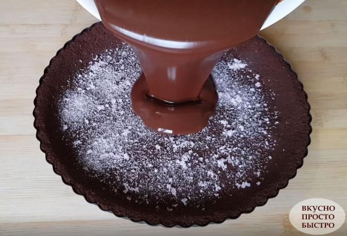 Procesas paruošimo šokolado desertas