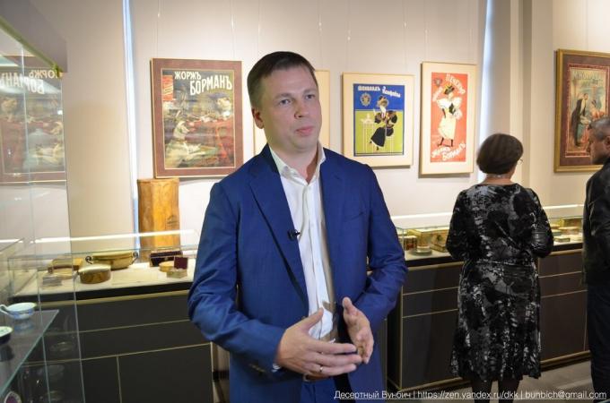 Michailas Zhabin - iš Rusijos istorijos muziejus šokoladas "DIZHAVNI" įkūrėjas